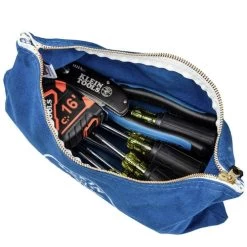 Klein Tools 5140 12 1/2 In. X 7 In. Canvas Zipper Bag Assortments (4/Pack) -Tool Store klnn5140 g