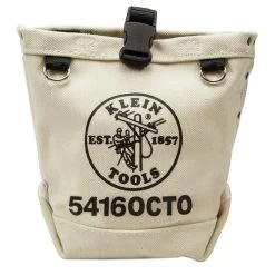 Klein Tools 5416OCTO 5 In. X 5 In. X 9 In. Bull-Pin And Bolt Pouch Canvas Tool Bag