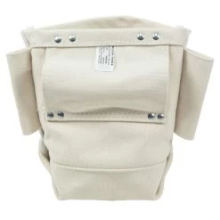 Klein Tools 5416TSR 5 In. X 10 In. X 9 In. Canvas Bolt Bag With Drain Holes - Natural 10 Klein Tools 5416TSR 5 In. X 10 In. X 9 In. Canvas Bolt Bag With Drain Holes - Natural -Tool Store klnn5416tsr c