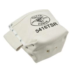 Klein Tools 5416TSR 5 In. X 10 In. X 9 In. Canvas Bolt Bag With Drain Holes - Natural 12 Klein Tools 5416TSR 5 In. X 10 In. X 9 In. Canvas Bolt Bag With Drain Holes - Natural -Tool Store klnn5416tsr e