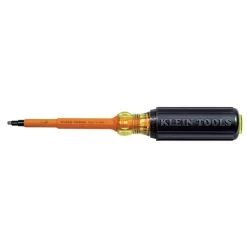 Klein Tools 662-4-INS 4 In. Shank Insulated #2 Square Screwdriver