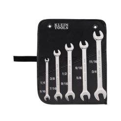 Klein Tools 68450 5-Piece Open-End Wrench Set