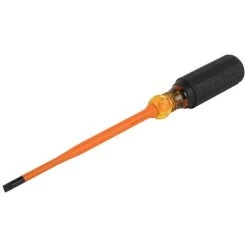 Klein Tools 6926INS 1/4 In. Cabinet Tip 6 In. Round Shank Insulated Screwdriver