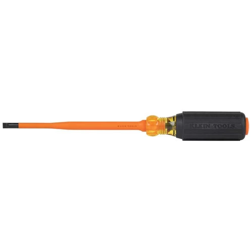 Klein Tools 6926INS 1/4 In. Cabinet Tip 6 In. Round Shank Insulated Screwdriver 3 Klein Tools 6926INS 1/4 In. Cabinet Tip 6 In. Round Shank Insulated Screwdriver - Image 3