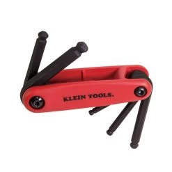 Klein Tools 70572 5-Key Metric Sizes Grip-It Ball End Hex Set