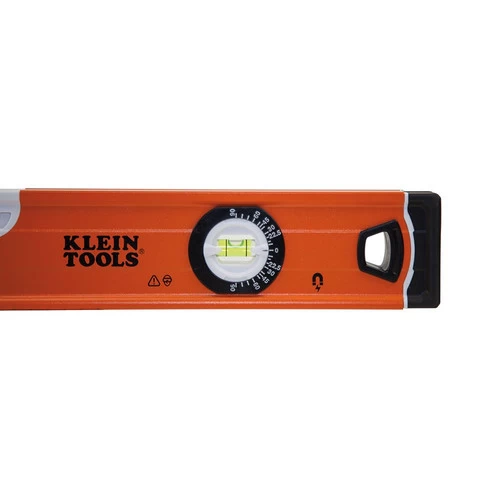 Klein Tools 935L 3-Vial 24 In. Bubble Level - High Visibility, Orange 5 Klein Tools 935L 3-Vial 24 In. Bubble Level - High Visibility, Orange - Image 5