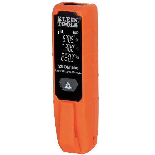 Klein Tools 93LDM100C 100 Ft. Compact Laser Distance Measure 1 Klein Tools 93LDM100C 100 Ft. Compact Laser Distance Measure