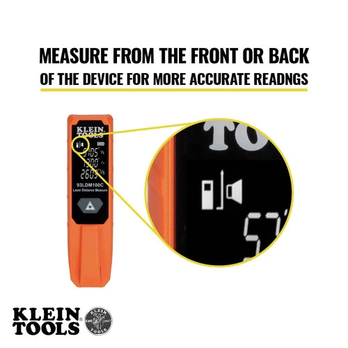 Klein Tools 93LDM100C 100 Ft. Compact Laser Distance Measure 3 Klein Tools 93LDM100C 100 Ft. Compact Laser Distance Measure - Image 3