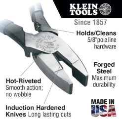 Klein Tools D2000-9NETH Lineman's Bolt Thread-Holding Pliers 10 Klein Tools D2000-9NETH Lineman's Bolt Thread-Holding Pliers -Tool Store klnnd2000 9neth d