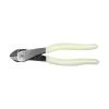 Klein Tools D248-8-GLW 8 In. Angled Head High-Visibility Diagonal Cutting Pliers