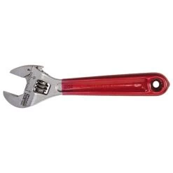 Klein Tools D506-4 4 In. Plastic Dipped Adjustable Wrench - Transparent Red Handle -Tool Store klnnd506 4 g