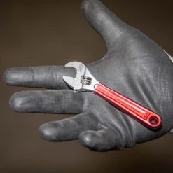 Klein Tools D506-4 4 In. Plastic Dipped Adjustable Wrench - Transparent Red Handle -Tool Store klnnd506 4 k