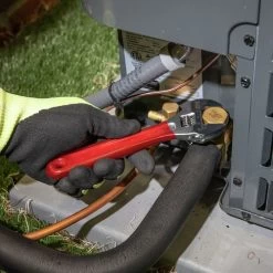 Klein Tools D507-8 8 In. Extra Capacity Adjustable Wrench - Transparent Red Handle -Tool Store klnnd507 8 f