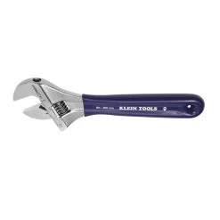Klein Tools D509-8 8 In. Extra-Wide Jaw Adjustable Wrench - Blue Handle -Tool Store klnnd509 8