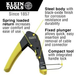 Klein Tools VDV026-211 Coax Cable Installation Kit With Zipper Pouch -Tool Store klnnvdv026 211 g