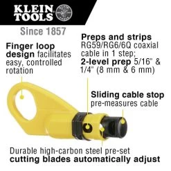 Klein Tools VDV026-211 Coax Cable Installation Kit With Zipper Pouch -Tool Store klnnvdv026 211 i