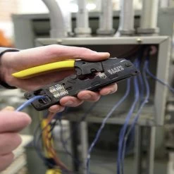 Klein Tools VDV226-107 Compact Ratcheting Modular Data Cable Crimper/Wire Stripper/Wire Cutter -Tool Store klnnvdv226 107 e