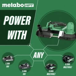 Metabo HPT CB18DBLQ4M 18V Brushless Lithium-Ion 3-1/4 In. Band Saw (Tool Only) -Tool Store mhpncb18dblq4m g