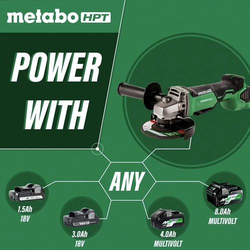 Metabo HPT G18DBALQ4M 18V Cordless Lithium-Ion Brushless 4-1/2 In. Angle Grinder (Tool Only) 3 Metabo HPT G18DBALQ4M 18V Cordless Lithium-Ion Brushless 4-1/2 In. Angle Grinder (Tool Only) - Image 3