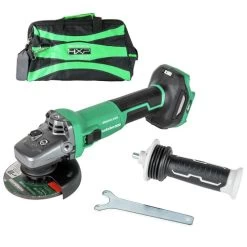 Metabo HPT G3612DVEQ6M 36V MultiVolt Brushless Lithium-Ion 4-1/2 In. Cordless Slide Switch Angle Grinder (Tool Only)