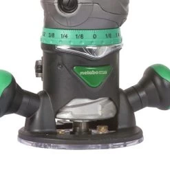 Metabo HPT KM12VCM 2-1/4 HP Variable Speed Plunge And Fixed Base Router Kit -Tool Store mhpnkm12vcm b