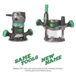 Metabo HPT KM12VCM 2-1/4 HP Variable Speed Plunge And Fixed Base Router Kit -Tool Store mhpnkm12vcm f