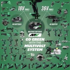 Metabo HPT NR3690DRM MultiVolt 36V Brushless Lithium-Ion 21 Degree Cordless Framing Nailer Kit (2.5 Ah) -Tool Store mhpnnr3690drm d
