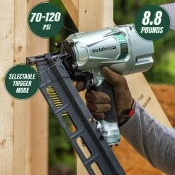 Metabo HPT NR83A5(S)M 21 Degree 3-1/4 In. Pneumatic Framing Nailer -Tool Store mhpnnr83a5sm g