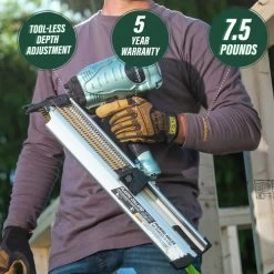 Metabo HPT NR90AES1M 2 In. To 3-1/2 In. Plastic Collated Framing Nailer -Tool Store mhpnnr90aes1m b