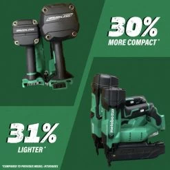 Metabo HPT NT1850DFQ4M MultiVolt 18V Brushless Lithium-Ion 18 Gauge Cordless Brad Nailer (Tool Only) -Tool Store mhpnnt1850dfq4m c
