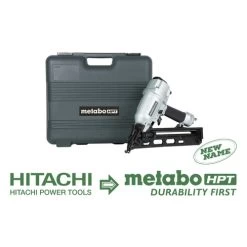 Metabo HPT NT65MA4M 15-Gauge 2-1/2 In. Angled Finish Nailer Kit -Tool Store mhpnnt65ma4m g