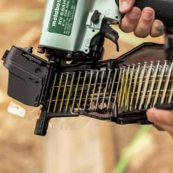 Metabo HPT NV65AH2M 16 Degree 2-1/2 In. Coil Siding Nailer -Tool Store mhpnnv65ah2m g