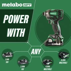 Factory Reconditioned Metabo HPT WH18DBDL2M 18V Brushless Lithium-Ion 1/4 In. Cordless Triple Hammer Impact Driver Kit (3 Ah) 11 Factory Reconditioned Metabo HPT WH18DBDL2M 18V Brushless Lithium-Ion 1/4 In. Cordless Triple Hammer Impact Driver Kit (3 Ah) -Tool Store mhprwh18dbdl2m b