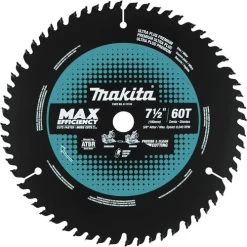 Makita E-11134 7-1/2 In. 60 Tooth Carbide-Tipped Max Efficiency Miter Saw Blade