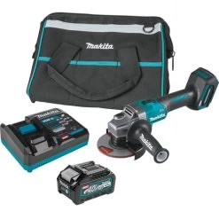 Makita GAG01M1 40V Max XGT Brushless Lithium-Ion 4-1/2 In./5 In. Cordless Cut-Off/Angle Grinder Kit With Electric Brake (4 Ah)