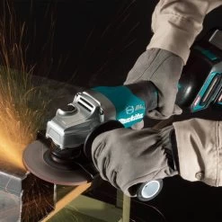 Makita GAG03M1 40V Max XGT Brushless Lithium-Ion 4-1/2 In./5 In. Cordless Paddle Switch Angle Grinder Kit With Electric Brake (4 Ah) -Tool Store mktngag03m1 g