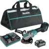 Makita GAG11M1 40V Max XGT Brushless Lithium-Ion 5 In. Cordless X-LOCK AWS Angle Grinder With Electric Brake Kit (4 Ah)