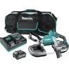 Makita GBP01M1 40V Max XGT Brushless Lithium-Ion Cordless Deep Cut Portable Band Saw Kit (4 Ah)