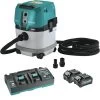 Makita GCV04PMX 40V MAX XGT Brushless Lithium-Ion Cordless 4 Gallon HEPA Filter AWS Capable Dry Dust Extractor Kit (4.0Ah)