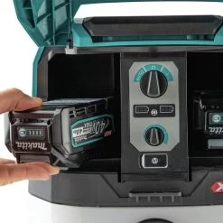 Makita GCV04PMX 40V MAX XGT Brushless Lithium-Ion Cordless 4 Gallon HEPA Filter AWS Capable Dry Dust Extractor Kit (4.0Ah) -Tool Store mktngcv04pmx h