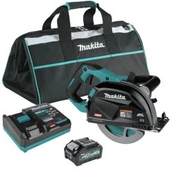 Makita GSC01M1 40V Max XGT Brushless Lithium-Ion 7-1/4 In. Cordless Metal Cutting Saw Kit With Electric Brake And Chip Collector (4 Ah)