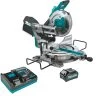 Makita GSL03M1 40V Max XGT Brushless Lithium-Ion 10 In. Cordless AWS Capable Dual-Bevel Sliding Compound Miter Saw Kit (4 Ah)