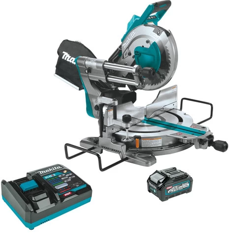 Makita GSL03M1 40V Max XGT Brushless Lithium-Ion 10 In. Cordless AWS Capable Dual-Bevel Sliding Compound Miter Saw Kit (4 Ah) 1 Makita GSL03M1 40V Max XGT Brushless Lithium-Ion 10 In. Cordless AWS Capable Dual-Bevel Sliding Compound Miter Saw Kit (4 Ah)