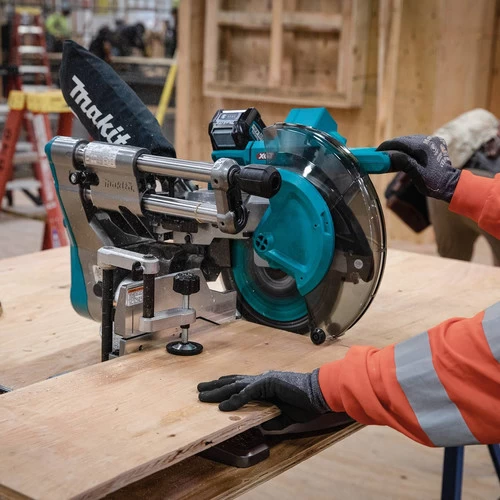 Makita GSL03M1 40V Max XGT Brushless Lithium-Ion 10 In. Cordless AWS Capable Dual-Bevel Sliding Compound Miter Saw Kit (4 Ah) 10 Makita GSL03M1 40V Max XGT Brushless Lithium-Ion 10 In. Cordless AWS Capable Dual-Bevel Sliding Compound Miter Saw Kit (4 Ah) - Image 10