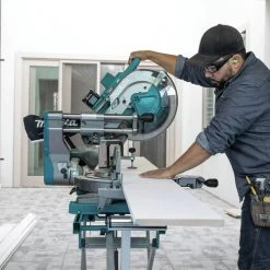 Makita GSL04M1 40V Max XGT Brushless Lithium-Ion 12 In. Cordless AWS Capable Dual-Bevel Sliding Compound Miter Saw Kit (4 Ah) -Tool Store mktngsl04m1 b
