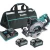 Makita GSR01M1-BL4040 40V Max XGT Brushless Lithium-Ion 7-1/4 In. Cordless Rear Handle Circular Saw With 2 XGT Batteries Bundle (4 Ah)