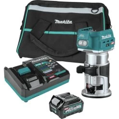Makita GTR01D1 40V Max XGT Brushless Lithium-Ion Cordless Compact Router Kit (2.5 Ah)