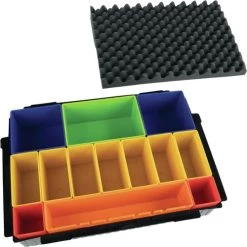 Makita P-83652 MAKPAC Interlocking Case Insert Tray With Colored Compartments And Foam Lid