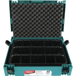 Makita P-83696 MAKPAC Interlocking Case 3 Row Insert Tray With 6 Dividers And Foam Lid -Tool Store mktnp 83696 e