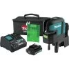 Makita SK106GDNAX 12V Max CXT Lithium-Ion Cordless Self-Leveling Cross-Line/4-Point Green Beam Laser Kit (2 Ah)